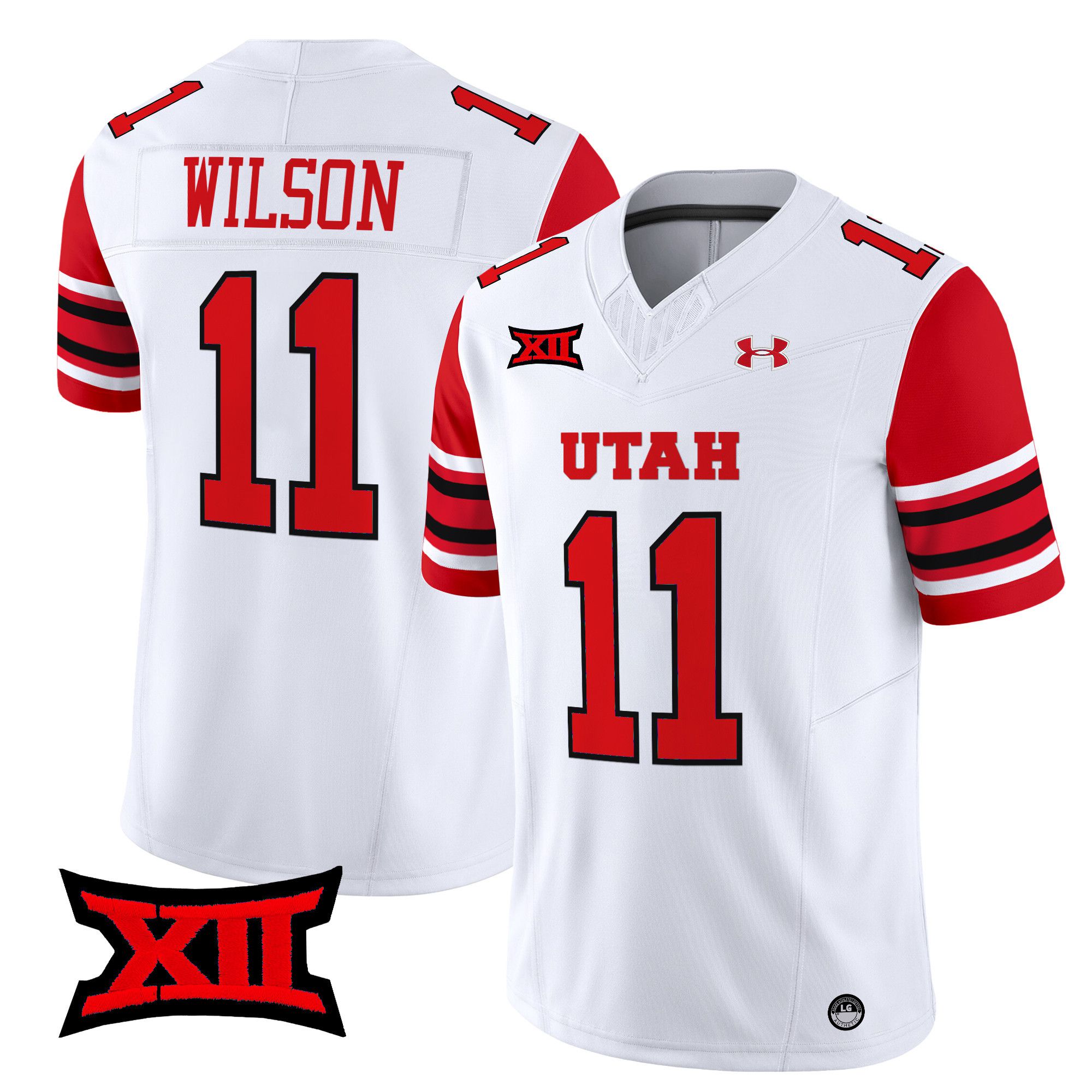 Men Utah Utes #11 Wilson White 2024 Vapor Limited NCAA Jersey->customized ncaa jersey->Custom Jersey
